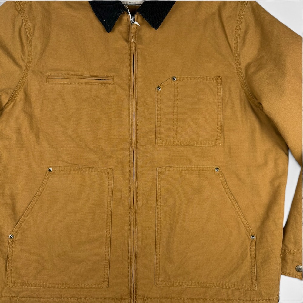 ALPINE DESIGN Zip Canvas Jacket Mens XXL Roasted Caramel Barn Jacket Rugged - Picture 4 of 12